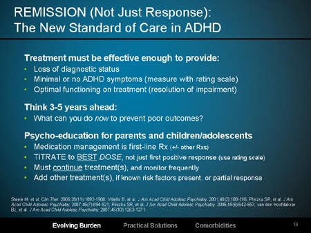 Evolving Burden and Diagnosis of ADHD: Ages 7, 12, and 17