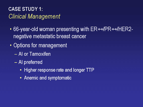 Advances in the Management of Metastatic Breast Cancer; Hormonal ...