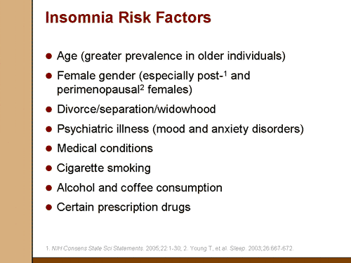 Insomnia: Manifestations, Risks, And Diagnosis (Slides With Transcript)