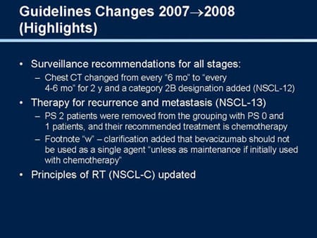 Nccn Nonsmall Cell Lung Cancer Guidelines Update Slides