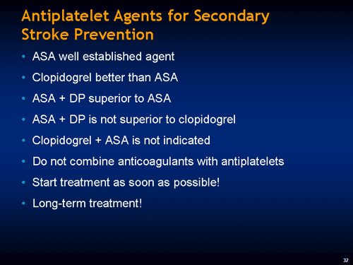 Antiplatelet Therapy for Stroke Prevention (Slides With Transcript)