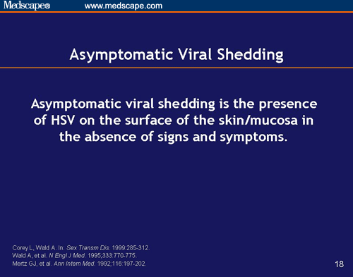 HSV-2 and Asymptomatic Viral Shedding: Prevention and 