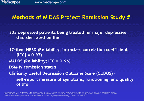 Achieving Remission in Depression: Efficacy and Tolerability Considerations