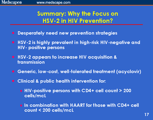 Genital Herpes in Persons With or at Risk for HIV Infection: Prevention ...