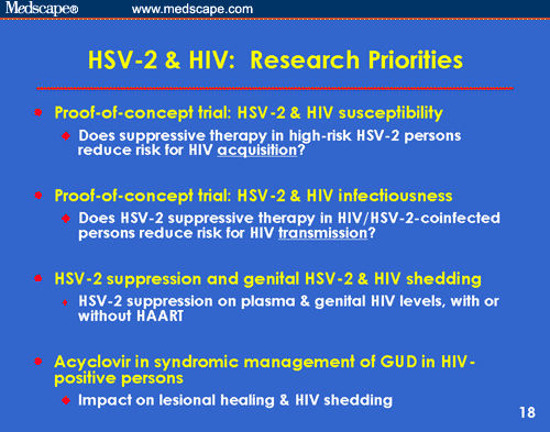 Genital Herpes in Persons With or at Risk for HIV Infection: Prevention ...