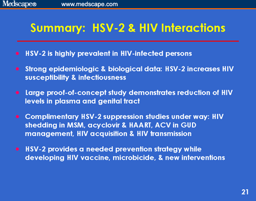 Genital Herpes In Persons With Or At Risk For Hiv Infection Prevention And Management For