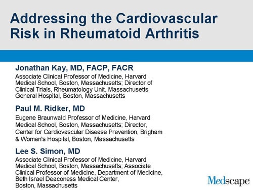 Addressing The Cardiovascular Risk In Rheumatoid Arthritis