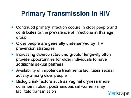 Aging and the HIV Patient