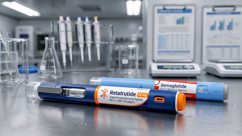 Retatrutide Tops Ozempic for Weight Loss, A1c in T2D