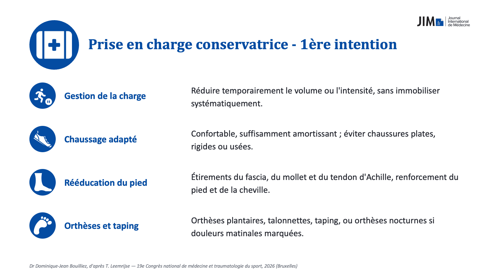 Fasciopathie plantaire SFMES