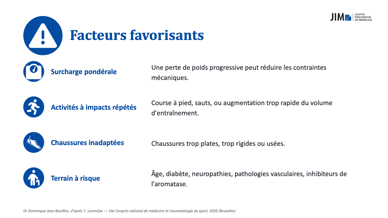 Fasciopathie plantaire SFMES