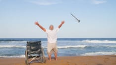 photo of Miraculous recovery: elderly man rises from wheelchair and throws away his walking stick