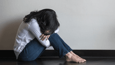 photo of World suicide prevention day and harm awareness concept lodge with stressful emotional person panic depressed woman 