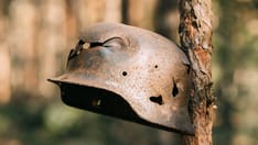 photo of war helmet