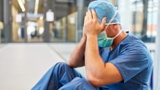 photo of depressed surgeon