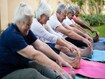 photo of elderly people working out