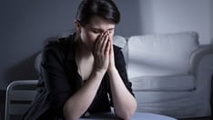 photo of depressed woman