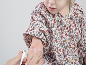 photo of a child with eczema
