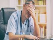 photo of a stressed doctor