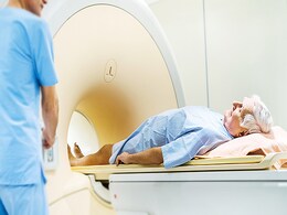 photo of a patient getting scanned