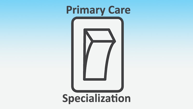 From Primary Care to Specialization
