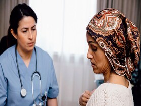 photo of Woman taking advice from female doctor in