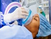 photo of a patient receiving anesthesia 