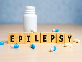 photo of EPILEPSY word on wooden cubes, background