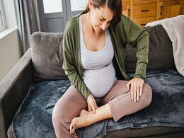 photo of pregnant woman with joint pain