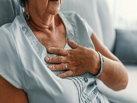 photo of Woman is clutching her chest