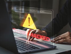 photo of Computer System Hacked