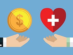 photo of a healthcare illustration