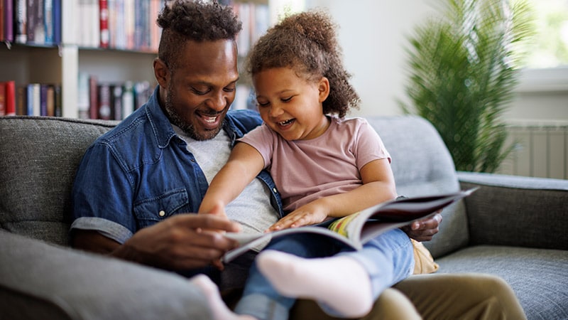 Consider buying a book that helps children deal with skin diseases