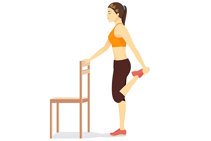 photo of Woman doing Kneeling Quad Stretch