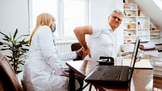 photo of Doctor and Patient with kidney pain