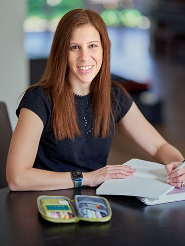 photo of Sarah Hart-Unger uses planning to avoid getting eaten alive by her many roles.