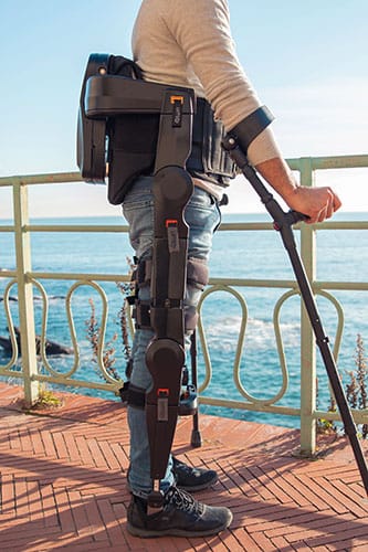 photo of TWIN, robotic exoskeleton for lower limbs. 
