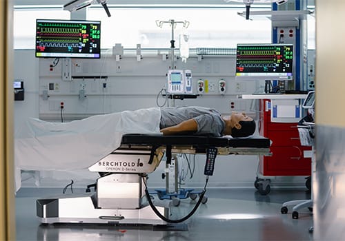 photo of High-fidelity manikins replicate human functions in an operation room setting