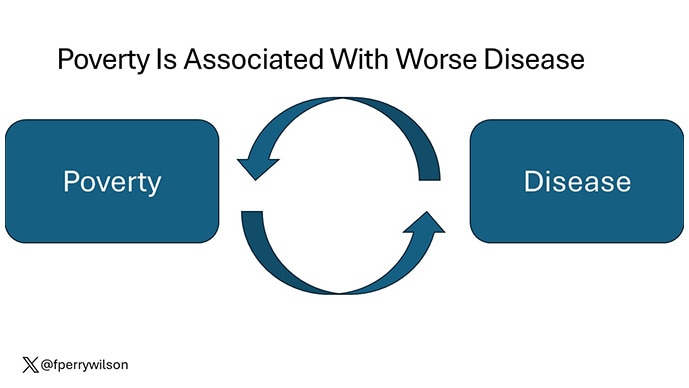 photo of Bidirectional association poverty and disease