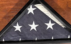 photo of The American flag gifted by a grateful miliary family.