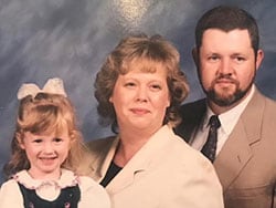 photo of Shane and Lorri Walton with baby Stephanie