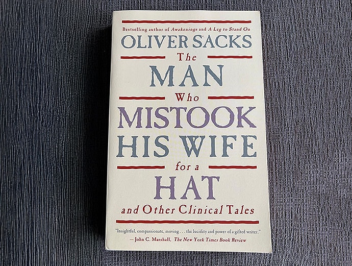 photo of a book by Oliver Sacks