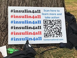 photo of insulin protest