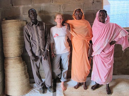 photo of Laurel Cassidy in Benti, South Sudan with the mental health counselor-educator team in 2013