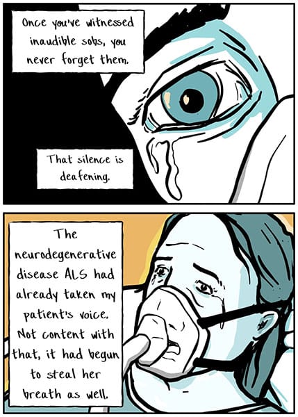 photo of An image from Grey's graphic art piece on end-of-life planning, Mapping the End