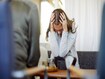 photo of Displeased female patient therapy session